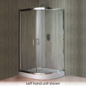 A stylish and practical Quadrant Shower Enclosure which maximises the showering area  due to its off