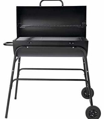 Oil Drum Charcoal Wheeled BBQ with Free Cover