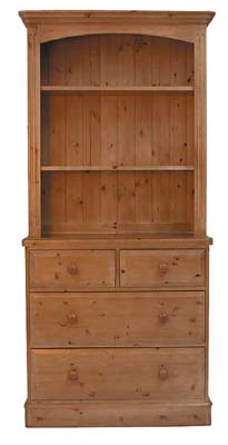 OLD MILL 3FT OPEN TOP DRESSER WITH DRAWERS