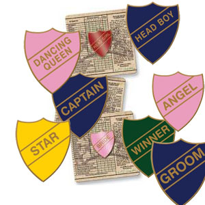 Unbranded Old School Vintage Badges