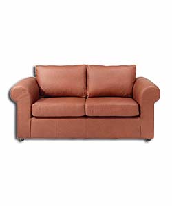 Olivia Tan 3 Seater Leather Sofa