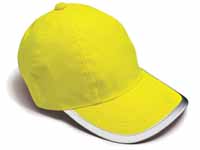 Unbranded One size high visibility yellow baseball cap, EACH