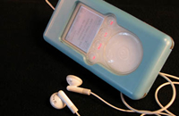 The interactive water resistant membrane keeps your iPod safe at the beach  pool  river  lake or