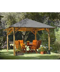 Unbranded Orford - Wooden Garden Canopy - Width 265cm