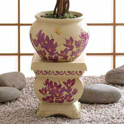 Oriental Planter and Stand