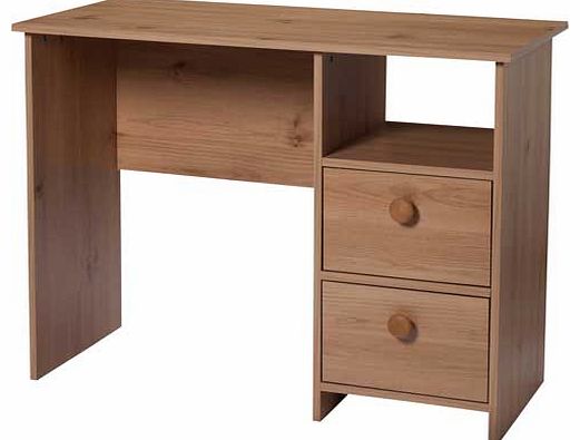 This Orio Office Desk is great if you are looking for plenty of storage space built in to your desk. This desk includes a shelf and 2 drawers. Part of the Ohio collection Wood effect desk with wood handles. 2 drawers. 1 fixed shelf. Metal runners. Ma
