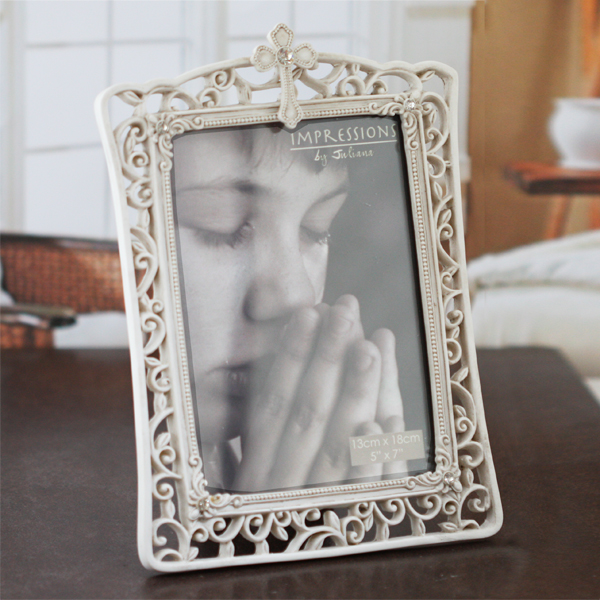 Unbranded Ornate Photo Frame With Cross Design