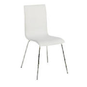 These modern stylish 4 faux leather upholstered dining chairs are designed to complement the Orso di