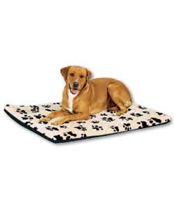 Orthopaedic Paw Print Pet Bed