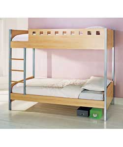 Unbranded Oslo Single Bunk Bed with Comfort Mattresses