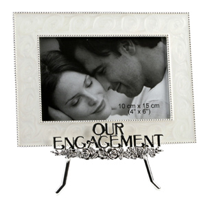 Unbranded Our Engagement Easel Style Photo Frame