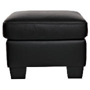 Unbranded Oven Leather Footstool, Black