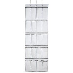 Over Door Tidy- White/Grey Trim
