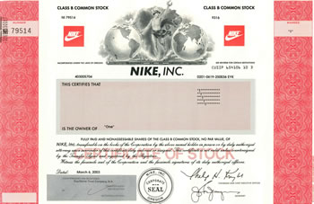 Own a Nike Share
