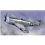 A detailed collector quality diecast replica of the P-47 Thunderbolt U.S.A.A.F `Blooms Tomb`. Each A