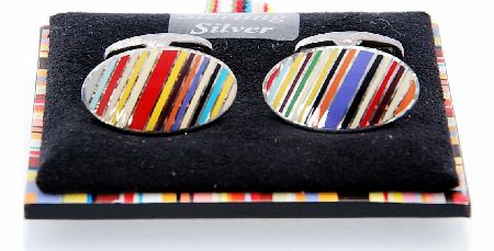 Unbranded P.S Paul Smith Oval Classic Print Cuff Links
