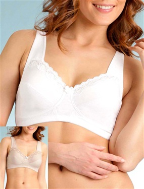 Unbranded Pack of 2 non-wired bras.