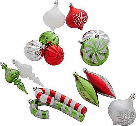 Unbranded Pack of 24 Ho-Ho-Ho Christmas Decorations