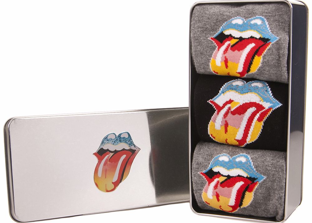 Okay - so it might be tricky to have the moves like Jagger, but with these awesome socks, youll be one step closer to being on par with ultimate rock God! With 3 different designs, in a cool presentation tin, these would make a perfect gift to any Ro