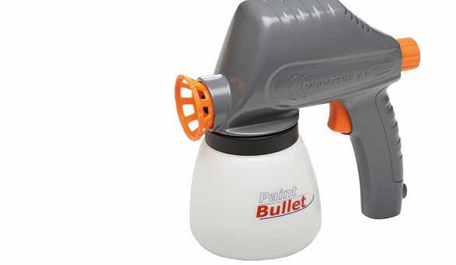 Paint Bullet puts the power of a professional sprayer in the palm of your hand. with the speed and power you need to tackle any painting project in record time. The fast. easy and fun way to paint. giving you the best of an air sprayer in a compact. 