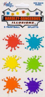 Paintball Splats Sticker Sheet