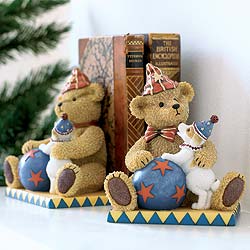 Pair of Charlie & Patch Circus Bookends