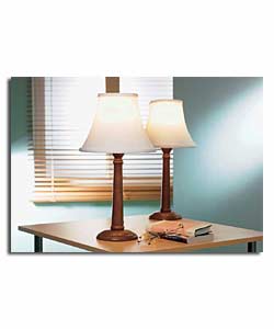 Pair of Empire Wooden Table Lamps