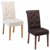 Unbranded Pair of Pelham Brown Tweed Side Chairs
