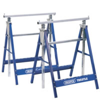 Telescopic action with height adjusting locking bars. Dual locking safety arms and folding support