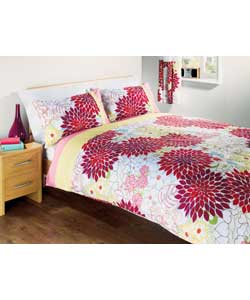 Set contains duvet cover and 2 pillowcases.Multicoloured.50 polyester and 50 cotton.Machine washable