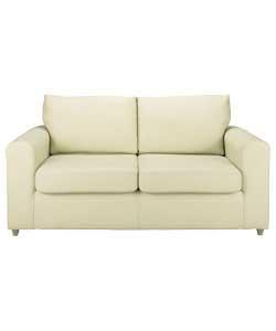 Modern 3-fold metal action sofabed with clean shaped design, solid birch feet, sprung mattress and