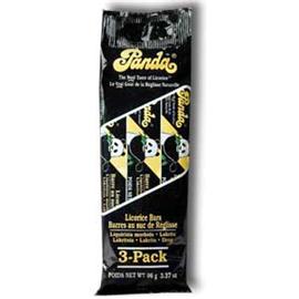 Unbranded Panda Liquorice Bars - 3 pack