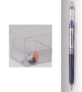 Pens and Pencils - Papermate Gel Roller Blk x2 & Fee Eldon Space Saver Apr3