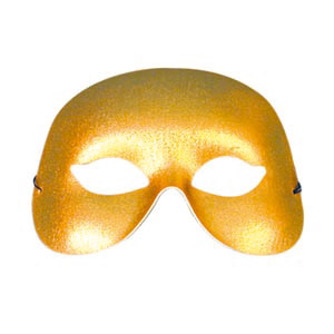 Unbranded Party eyemask, gold