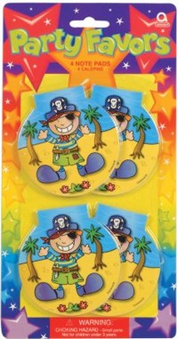 Unbranded Partyware: 4 Party Pirates Notepad