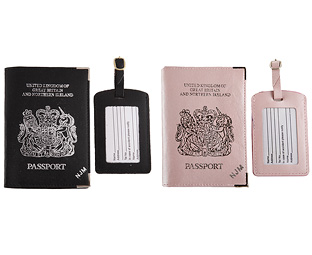 Unbranded Passport Cover/Tags 1plus1 FREE Pers - P Pink