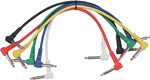 Six short colour coded screened leads terminated with right-angled 6.35mm (1/4in.) mono jack plugs f