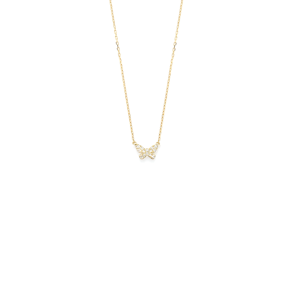 Unbranded Pave Butterfly - Yellow Gold