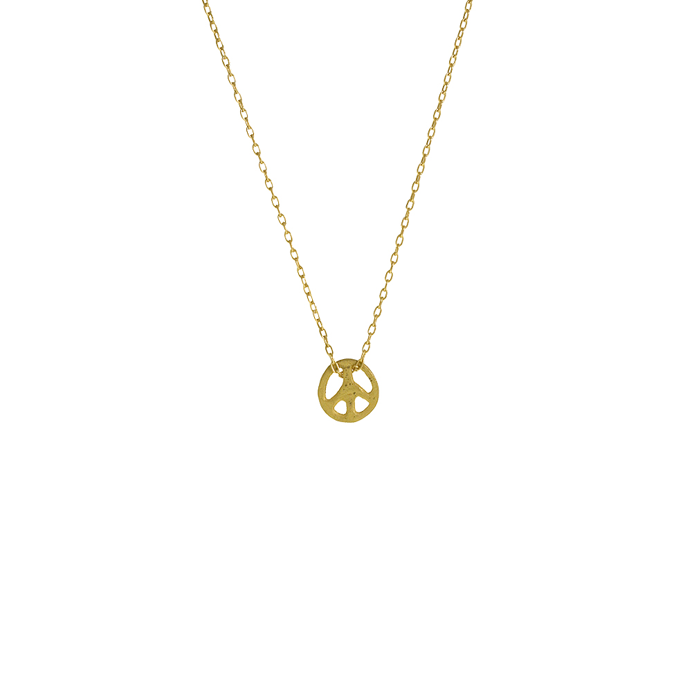 Unbranded Peace Sign Pendant - Yellow Gold