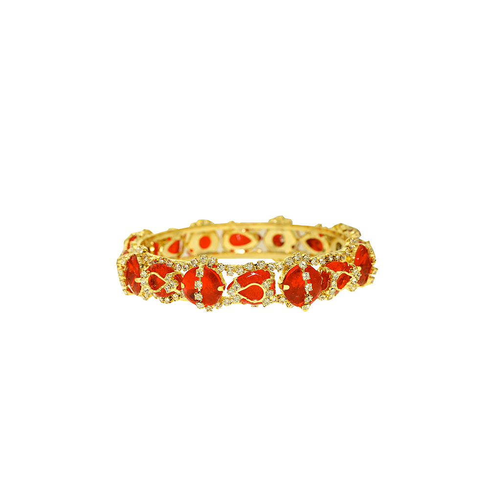 Unbranded Pear Crystal Bangle - Red