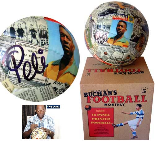 Unbranded Pelandeacute; and#8211; Special Edition signed Charles Buchan vintage Football
