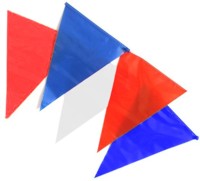 Unbranded Pennant Bunting Red / White / Blue (7m) Fabric