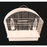 This cage is a ideal home for your bird. It is made from strong long lasting coated wire for longer 