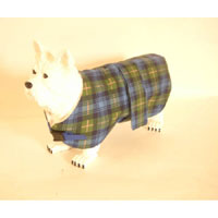 PENNINE DOG COAT TARTAN NAVY 24` Description This Coat Is An Ideal Way To Keep Your Dog Warm. Made F