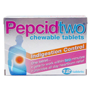 Just one chewable tablet of Pepcidtwo provides fast and long-lasting relief of indigestion,