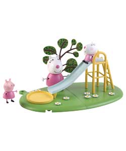Collectable mini play sets which interlock to form a complete Peppa playground! Play sets come with
