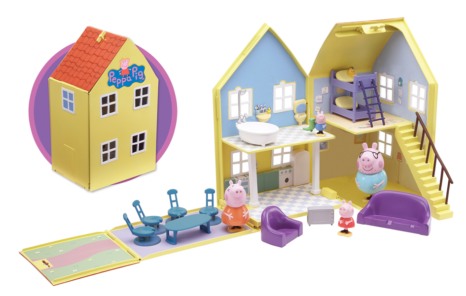 This delightful Peppa Pig Deluxe Playhouse has now been upgraded! With more room for Peppa and her f