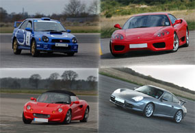 You can pick any exclusive car  Ferrari 360  Aston Martin Vantage  Subaru Impreza WRX  Porsche 996 a
