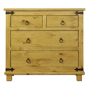 Peru Pine 2 over 2 chest furniture