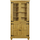 Peru Pine glazed library cabinet furniture
